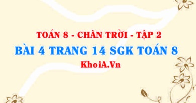 Bài 4 trang 14 Toán 8 Chân trời sáng tạo Tập 2